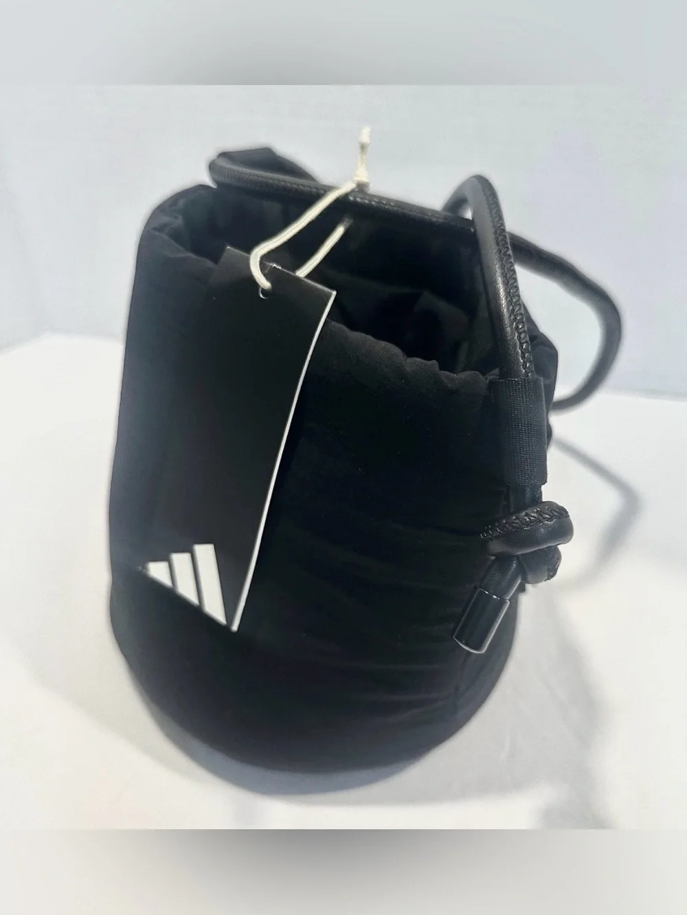 Adidas Black Puffer Bucket Bag with Drawstring Bag